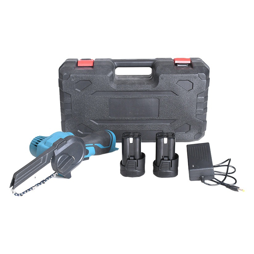 Cross-border 4 inch chainsaw handheld portable small pruning saw logging saw single hand saw garden saw mini chainsaw wood