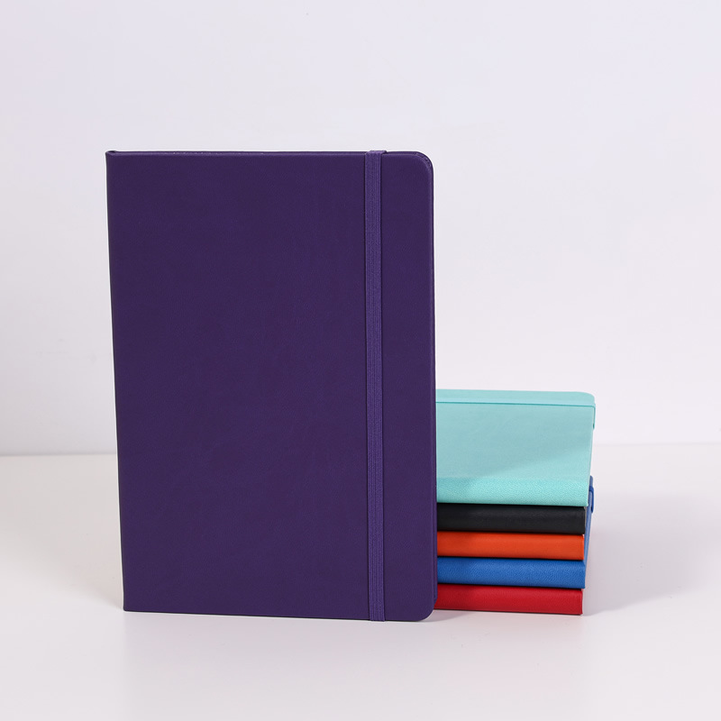 Picture of Cross-Border Wholesale Export A5 Imitation Leather Strap Elastic Band Pu Simple High-Value Notebook Printed Logo Notepad