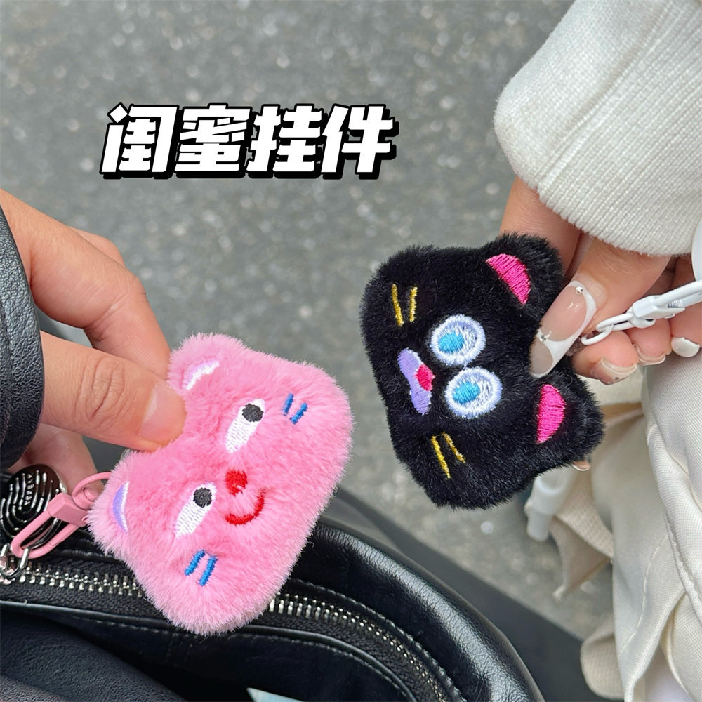 Cute plush cat doll pendant brooch cartoon doll pendant student girl backpack pendant girlfriends gift