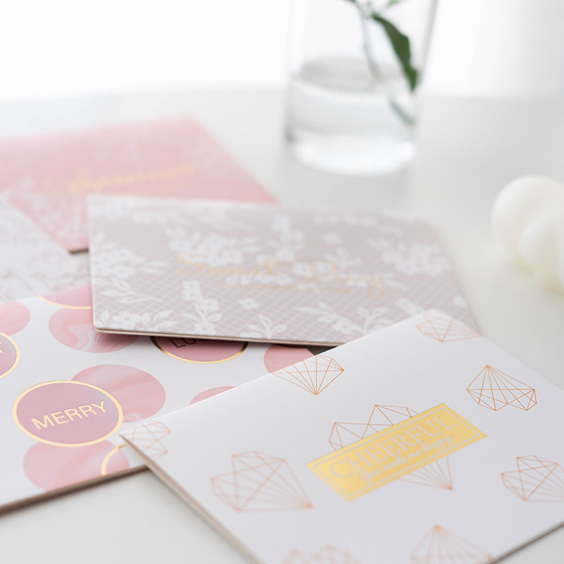 Picture of Senyu Leaf Children's Birthday Gift with Envelope Greeting Card Couple ins Style Holiday Blessing Thanks Mini Card