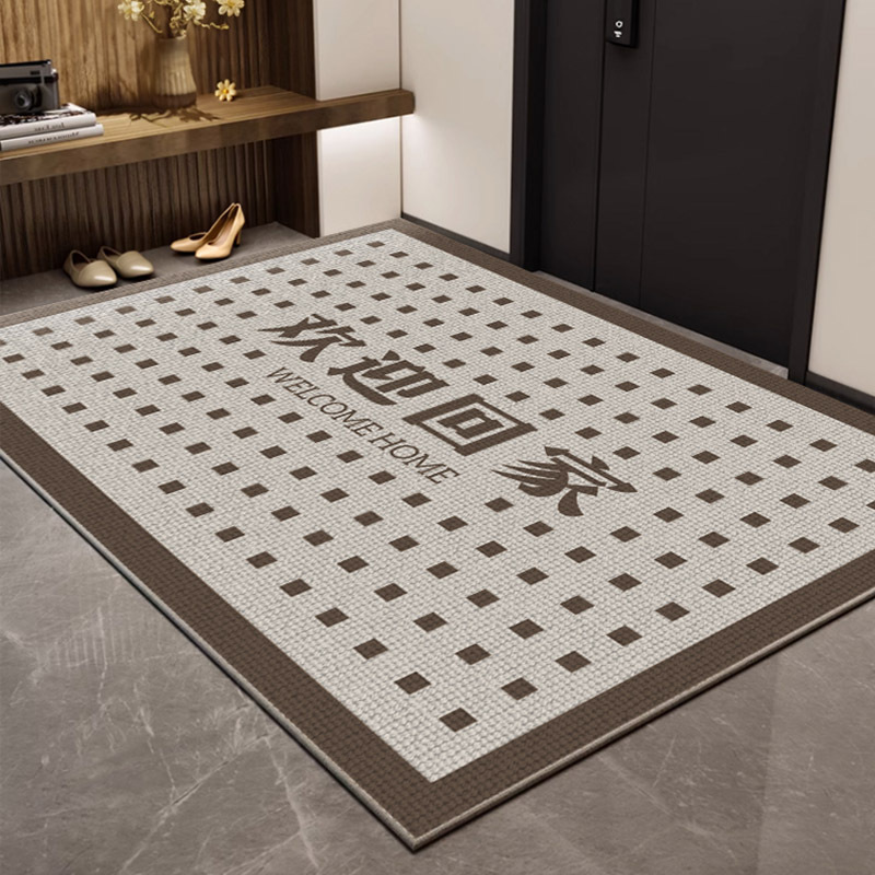 Picture of Entrance Floor Mat Entrance Door Entrance Floor Mat Home Non-Slip Soil Rubbing Carpet Light Luxury High-Level Dirty-Resistant Floor Mat