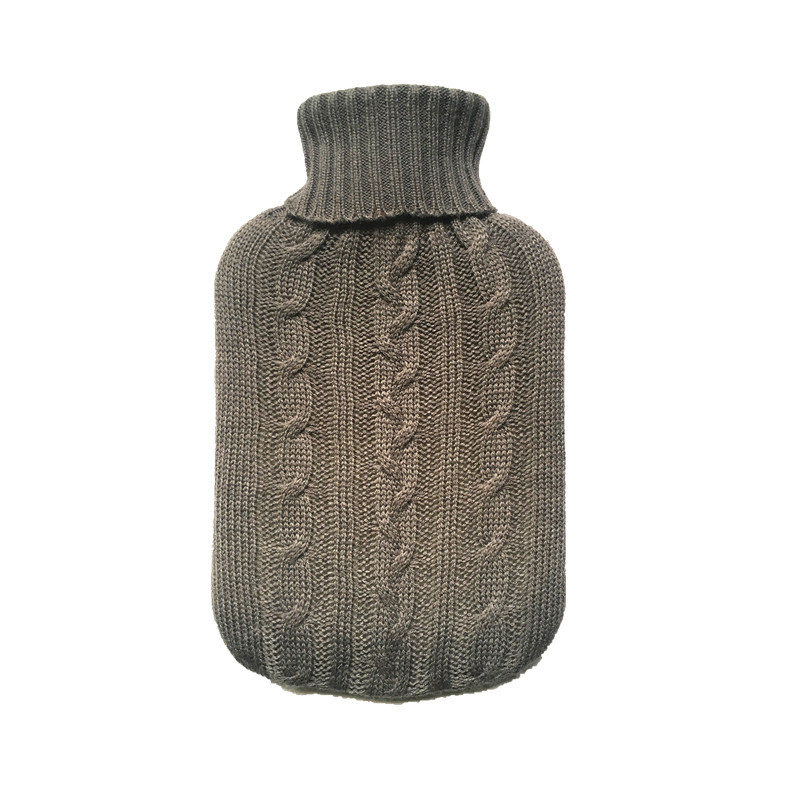 Picture of 2000ml hot water bag knitted cover large cloth cover water-filled hot water bag flannel bag super soft knitted insulation