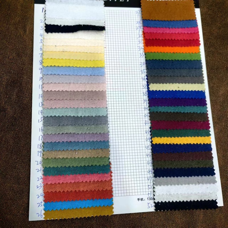 Picture of 160GSM single-sided double-sided napped cloth 20*10 40*42 supply cotton flannel cloth 52 color now
