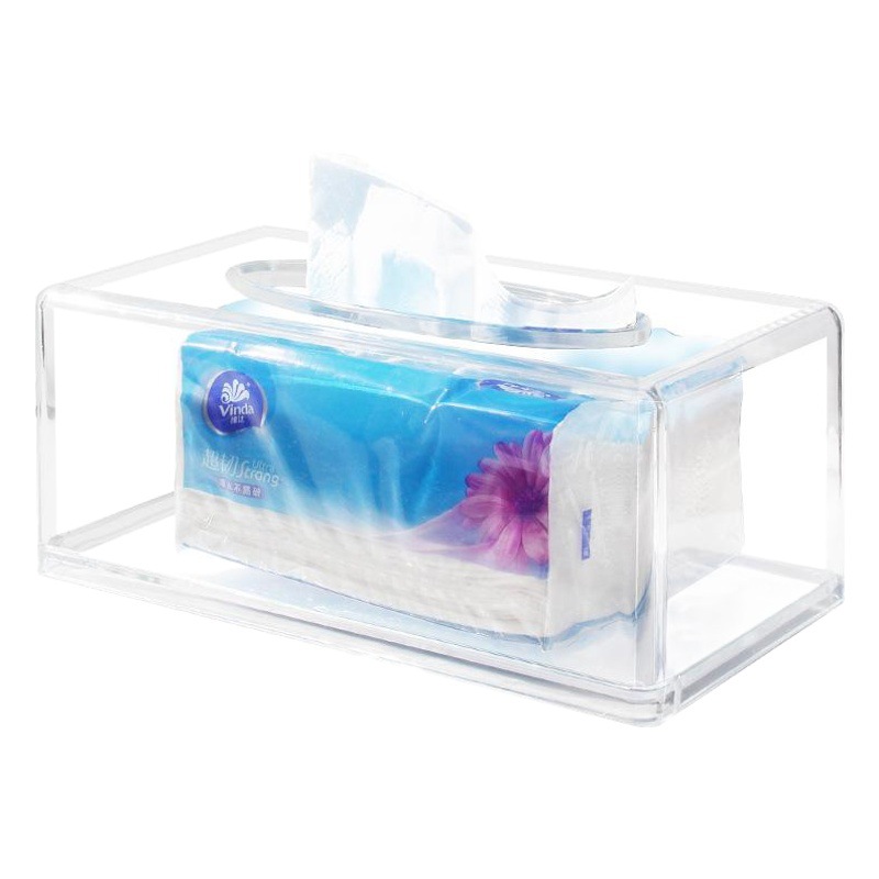 European hotel supplies KTV creative rectangular transparent acrylic removable tissue box car box