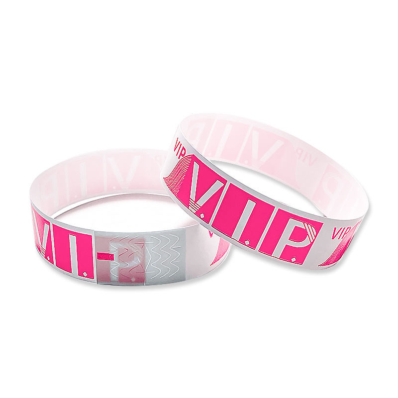 Picture of In stock disposable bracelet playground children's paradise color identification band PP synthetic paper outdoor waterproof wrist strap