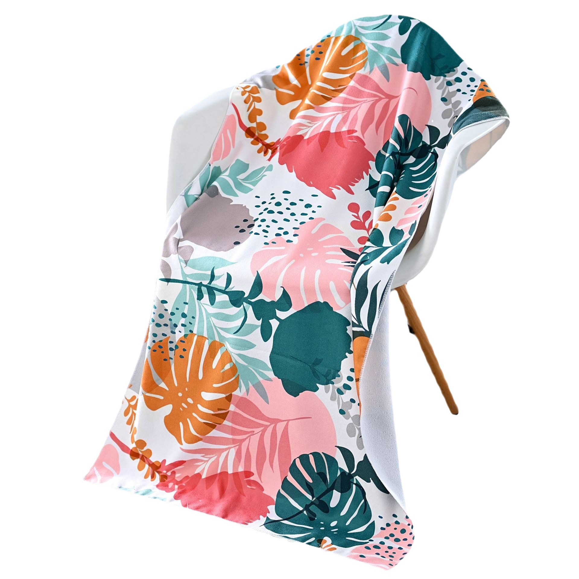 Picture of Spot wholesale microfiber beach towel foreign trade digital heat transfer easy absorbent swimming shawl printing bath towel