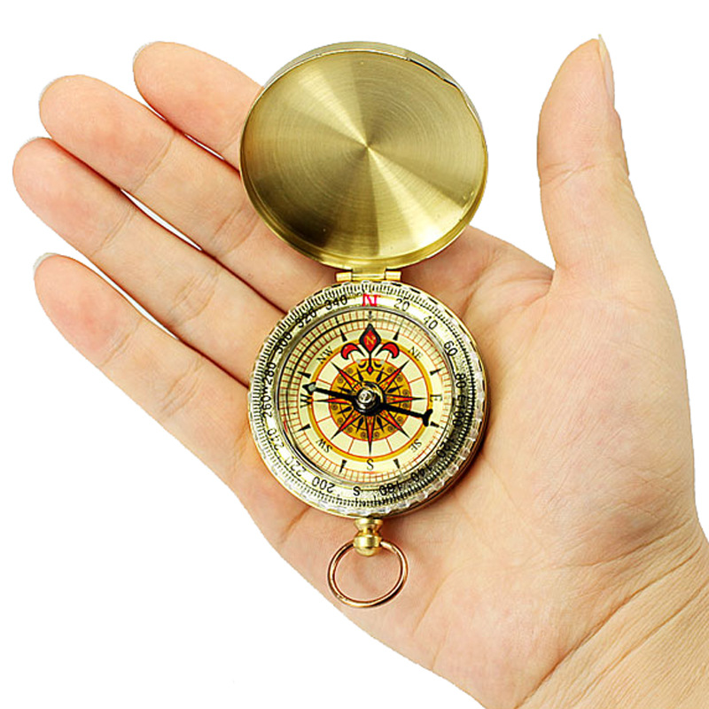 Maifeng compass metal copper car camping mountaineering outdoor pointer pocket watch waterproof luminous G50