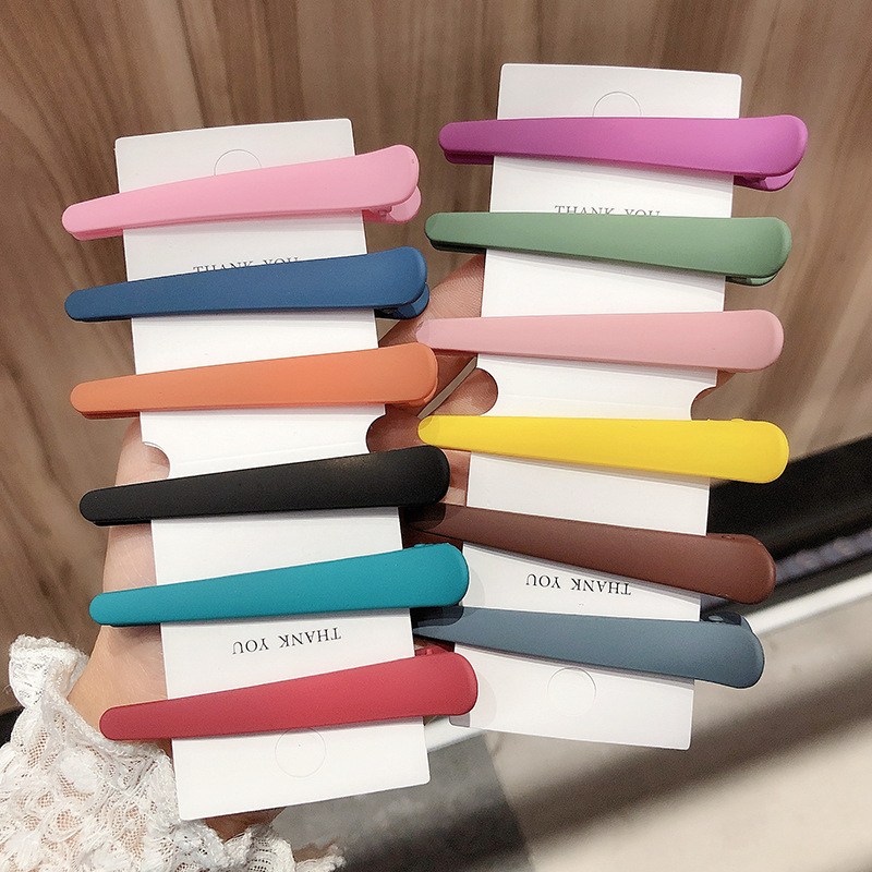 Seamless Duckbill Clip Large Barber Shop Clip Headwear Back Hair Disc Hairpin Makeup Bangs Side Clip Hairpin Women