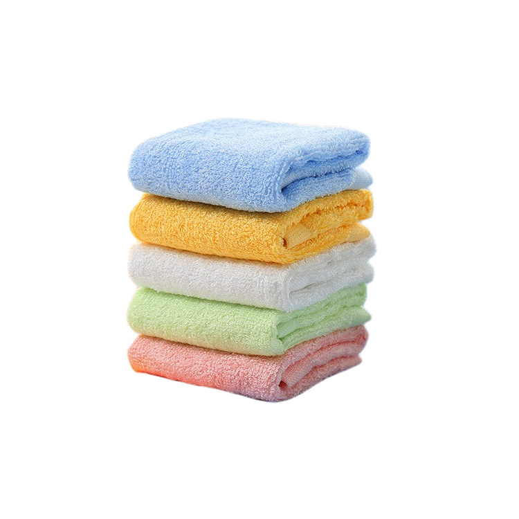 Picture of Bamboo fiber white square towel kindergarten small square towel wash children's handkerchief small handkerchief handkerchief absorbent small towel wholesale