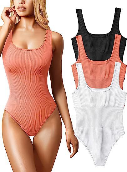 Picture of Europe and the United States cross-border foreign trade 2023 Amazon summer AliExpress women's U-collar sleeveless vest tight jumpsuit