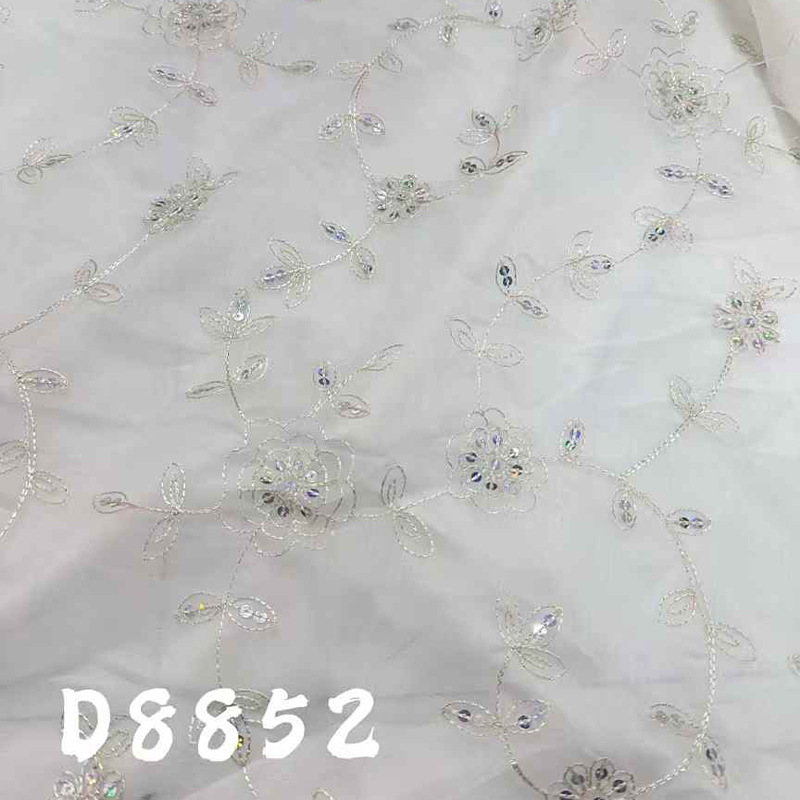 Xiaojun Textile Computer Mesh Embroidered Printed Fabric Fashion Fabric Children's Wear Fabric Dress Hanfu Fabric