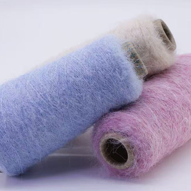 1/9NM alpaca long hair coarse alpaca color spinning blended yarn fancy yarn coarse count knitted yarn in stock