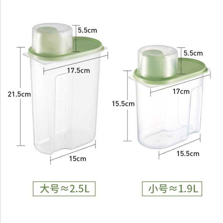 Picture of Food Grade Sealed Jar Moisture-proof Grain Spice Snacks Dry Goods Bottle Storage Box Transparent Kitchen Storage Jar