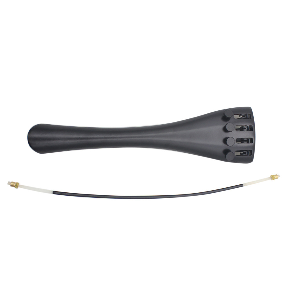 Picture of Cello Aluminum Alloy Tailpiece 2-Piece Set Tailpiece + Tail String with Built-In Fine-Tuning Instrument Accessories Western Musical Instrument