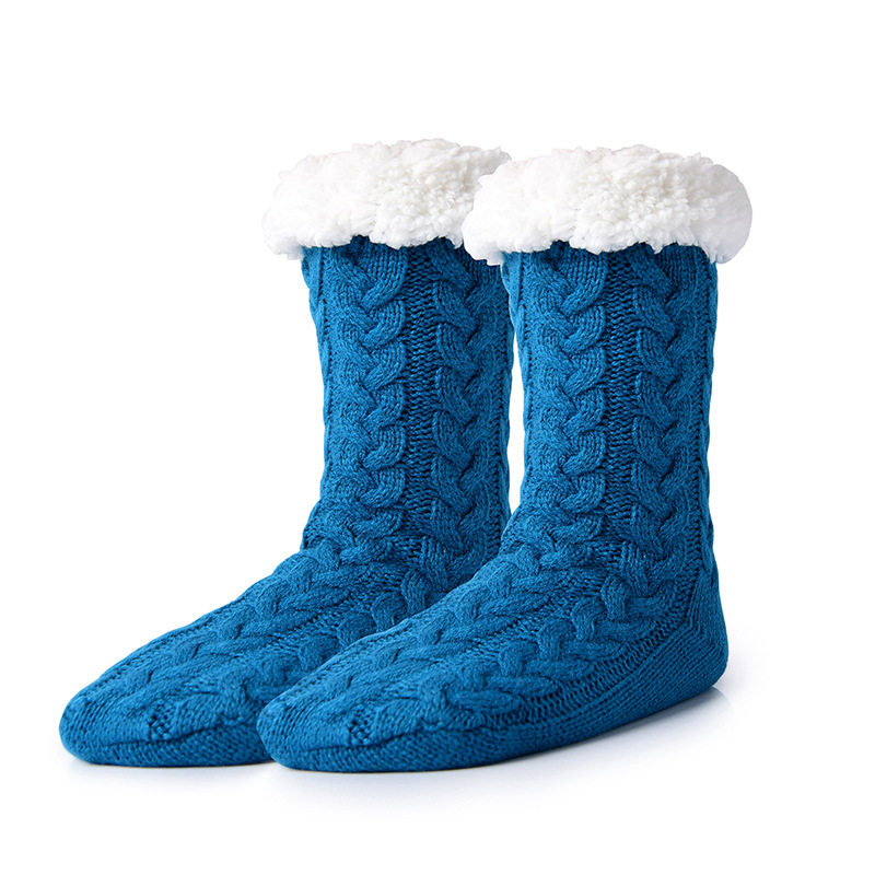 Picture of Floor Socks winter plus velvet padded warm month Slipper Socks slippers adult home Socks