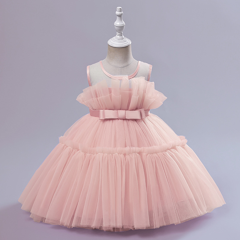Picture of Children's Dress Cross-Border Foreign Trade Girls Sleeveless Festival Performance Dress Birthday Party Tutu Princess Dress