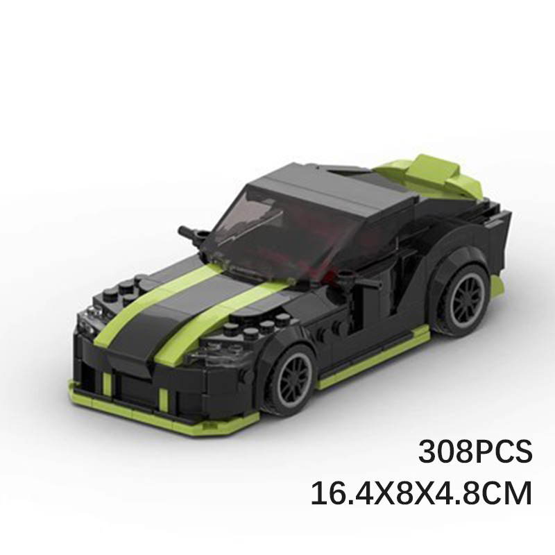 Picture of MOC compatible Lego patchwork toy gift boy model Toyota Supra GR racing sports car