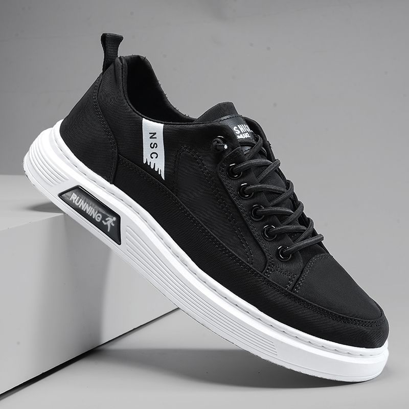 Men's Shoes 2025 New Summer Ice Silk Breathable Canvas Shoes Men's Casual Cloth Shoes Slip-on Old Beijing Cloth Shoes