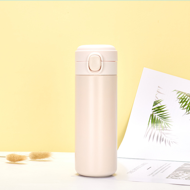 Picture of New 304 stainless steel simple bounce cover pea Cup student fresh mini portable thermos cup wholesale