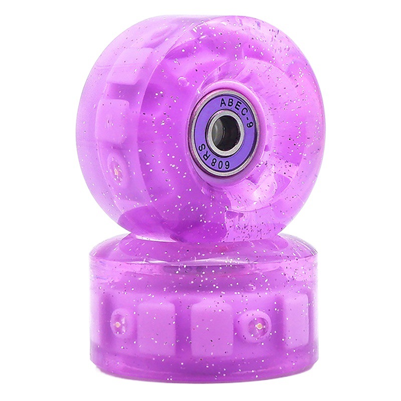 Double-Row Roller Skates, Luminous Wheels, Four-Wheel Skates, Colorful Roller Skates, Outdoor Wheels, Skateboards, Universal Wheels