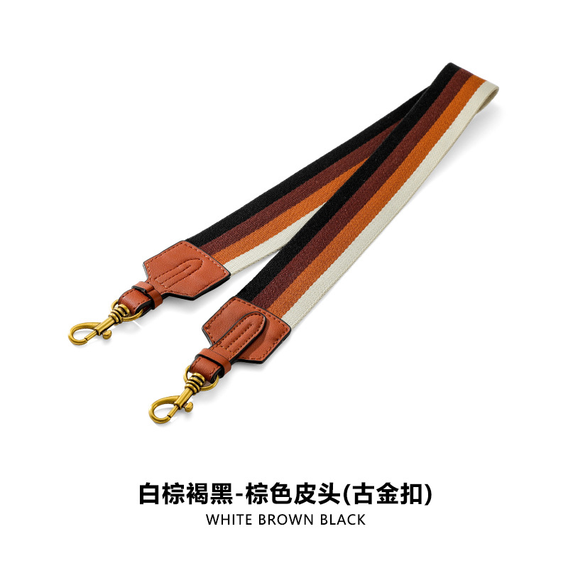 Picture of F-91 Suitable for Bag Crossbody Strap Colorful Easy-to-Rap Contrast Canvas Bag Strap Widened Non-adjustable Shoulder Strap