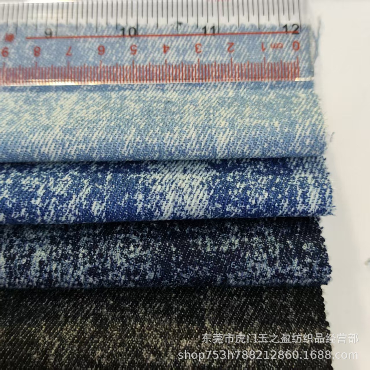 Fried snowflakes 10 wash water vintage denim fabric suitable for hats shoes and clothing handbag fabrics in stock supply A60