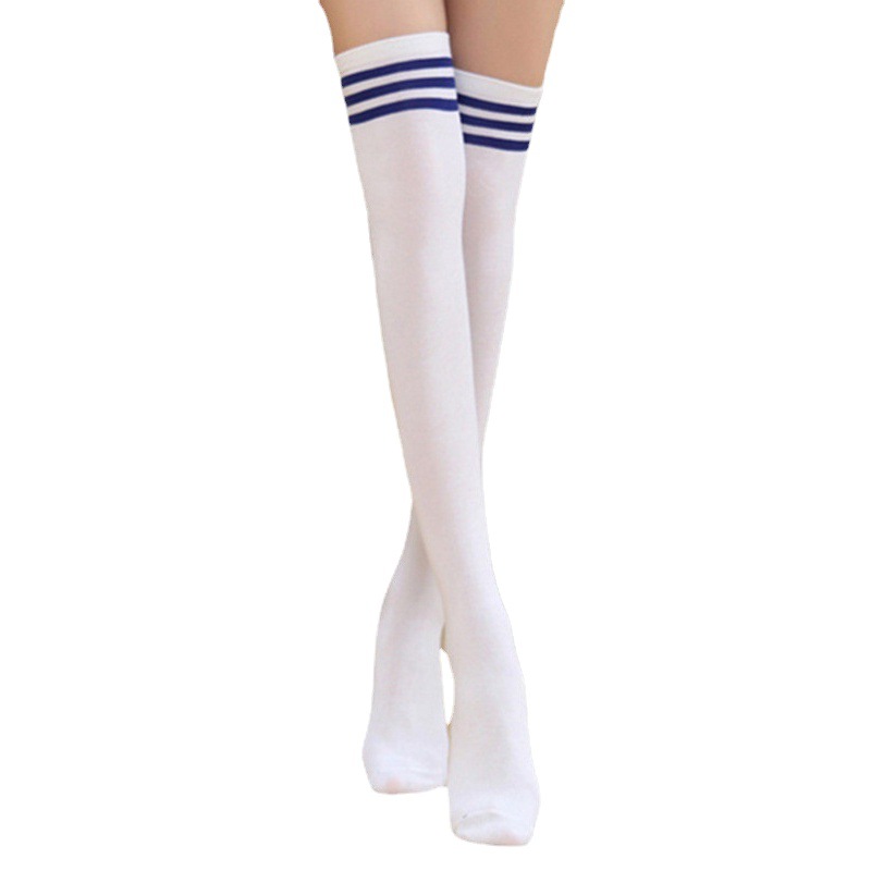 Lolita Stockings JK Striped Over-the-Knee Socks College JK Wind Stockings Show Dance Lolita Stockings