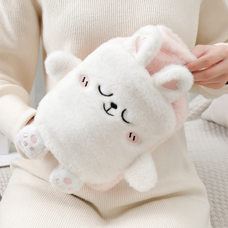 Picture of New Cute Plush Hand-Held Water-Filled Hot Water Bottle Thickeneded Explosion-Proof Pvc Hot Water Bottle Removable and Washable Spot Wholesale