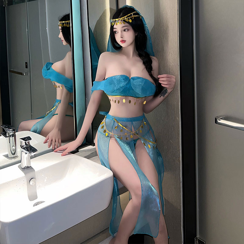 Erotic lingerie exotic flying dancer ancient style cos hot temptation sexy set women's pajama set
