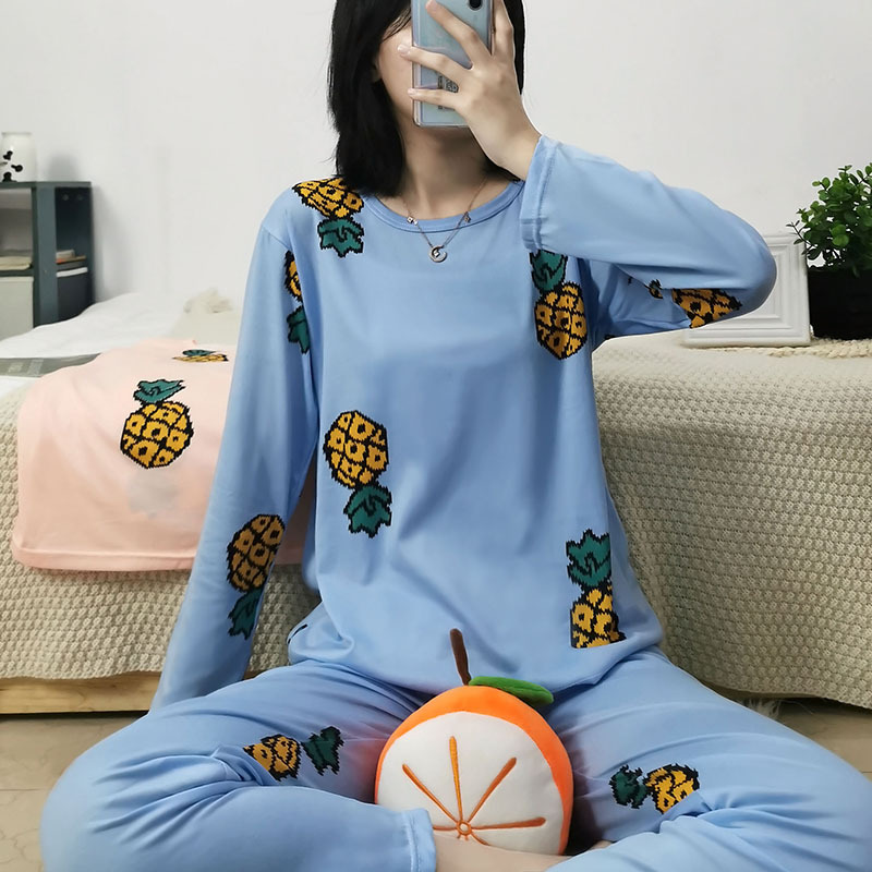 Picture of Foreign trade stalls can wear pajamas women's spring and autumn thin home clothes cartoon cute women's long sleeve trousers suit