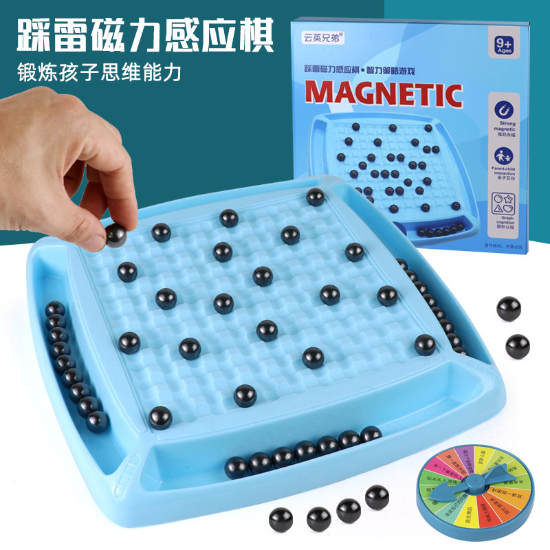 Picture of Cross-border fun magnetic effect on war chess large chessboard puzzle training decompression table games chess children's toys
