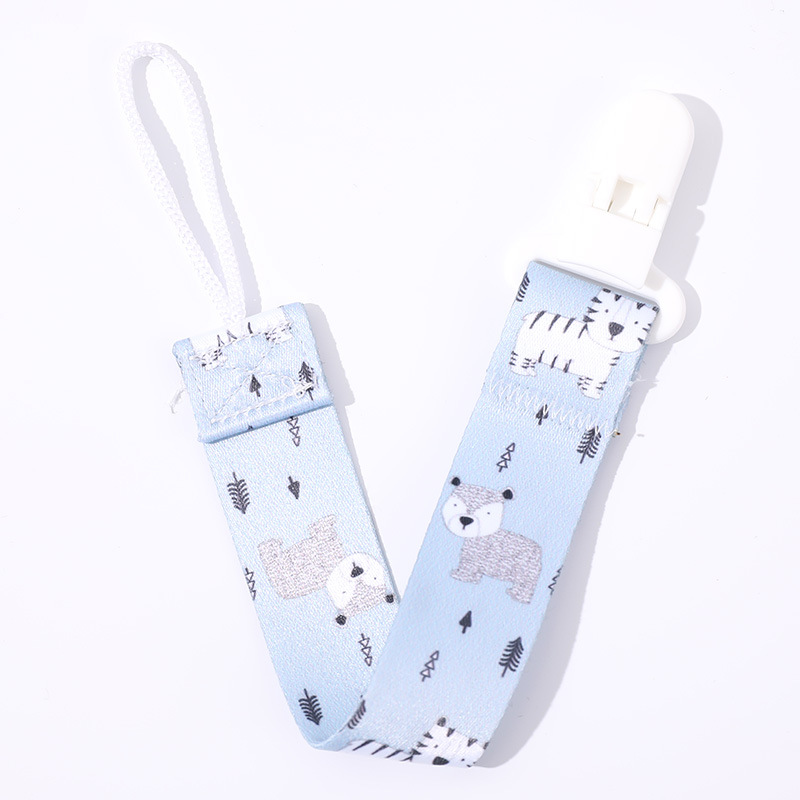 Picture of Factory in stock direct double-sided floral pacifier chain baby toy teether anti-drop chain lanyard baby anti-drop strap