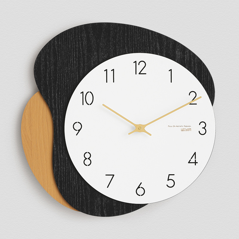 Picture of Wozoom No Punching Home Fashion Clock Modern Simple Popular Clock Living Room Creative Accessible Luxury Wall Clock