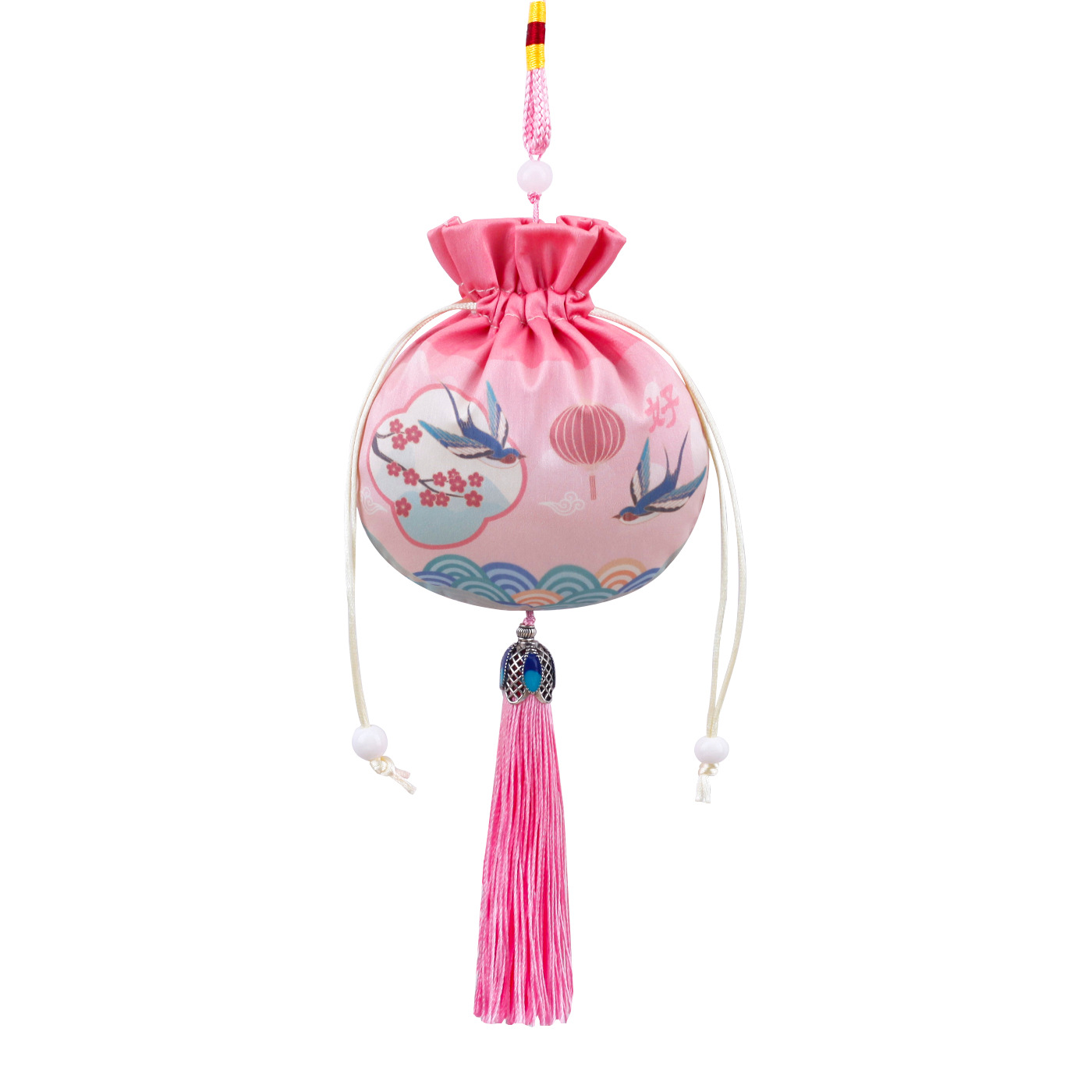 Picture of Qinggeng Dragon Boat Festival sachet empty bag antique embroidery printing purse portable decorative pendant sachet Hanfu sachet
