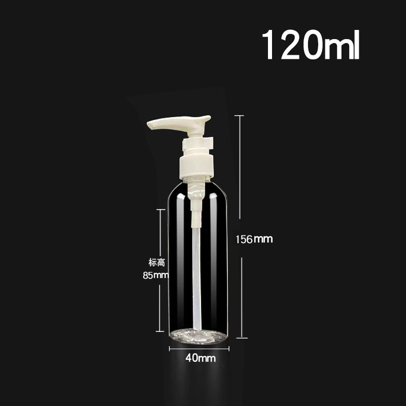 Picture of PET Transparent Pump Bottle Emulsion Press Bottle PET Transparent Plastic Squeeze Bottle Clip Pump Duckbill Bottling