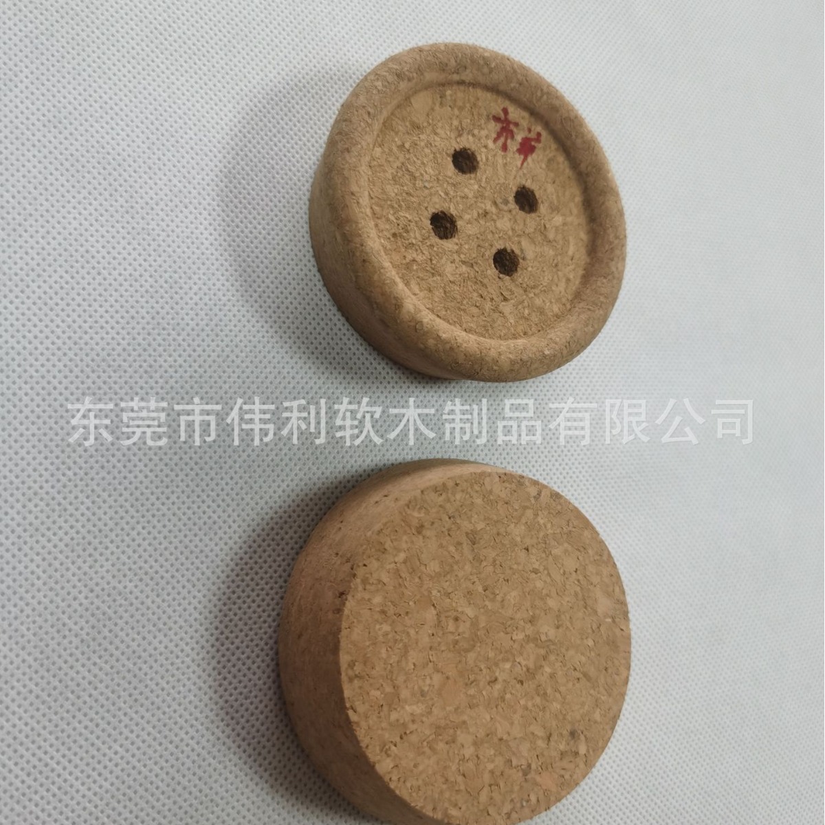 Button plug sealed jar punching Cork round edge Cork glass jar plug, large cork, glass stopper