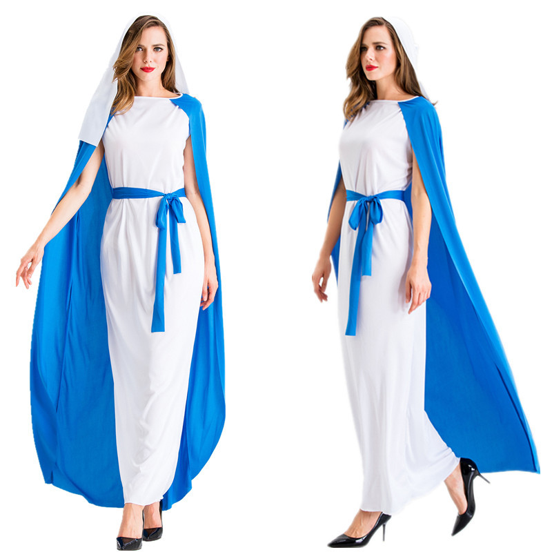 2019 New Arabic costume adult virgin Mary skirt nun role play party stage performance clothing