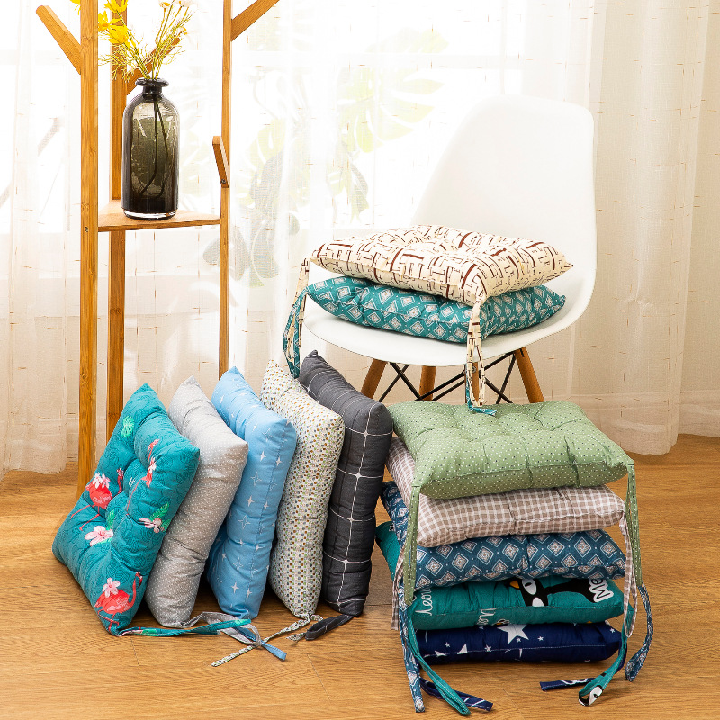 Picture of Four Seasons Cushions Manufacturer Supply Brushed Cloth Casual Cartoon Pastoral Tatami Office Student Beautiful Buttocks Chair Cushions