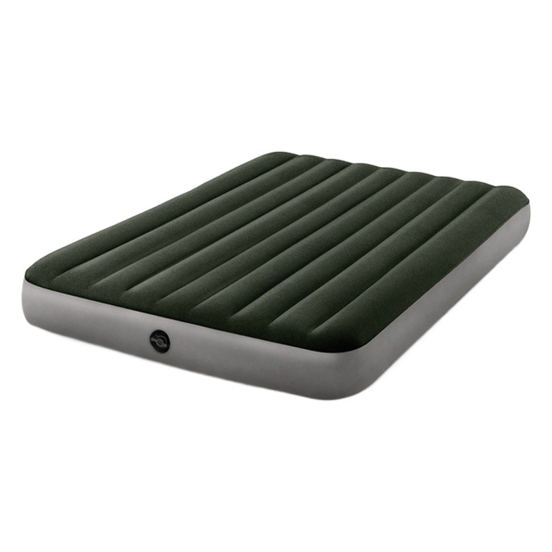 Original Genuine Intex Luxury Stripesd Flocking Single Double Enlarged Inflatable Mattress Air Bed Tent Camping Style