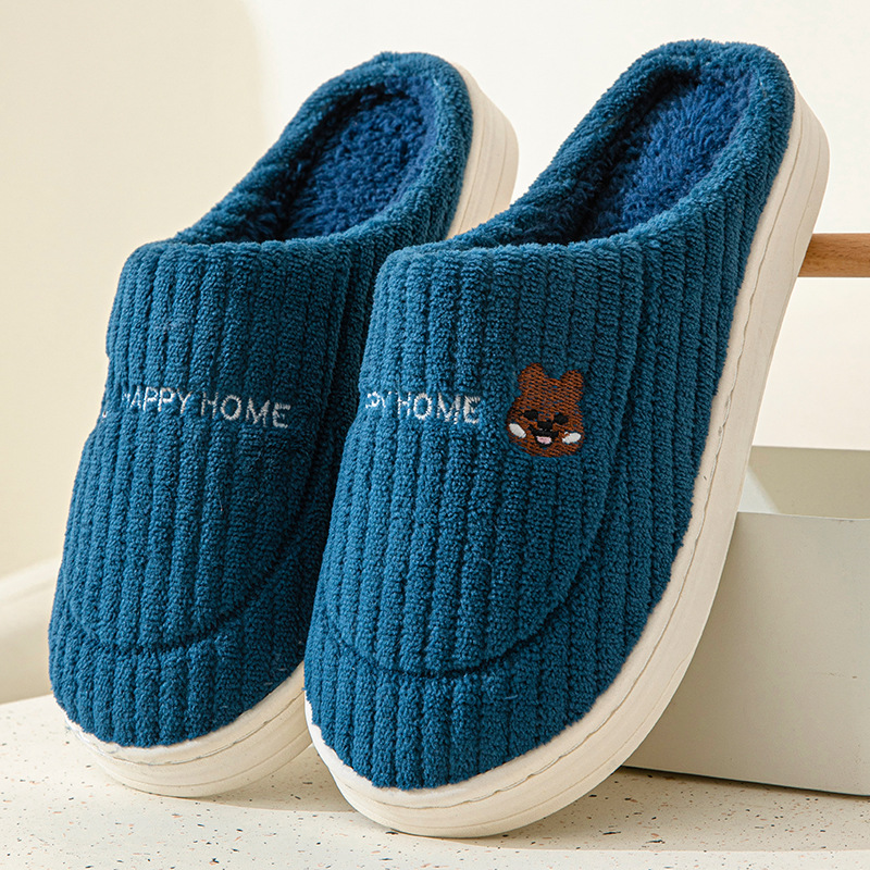 Picture of New Style Cotton Slippers for Men, Winter Indoor Warm Slippers, Women's Home Plus Plush Cotton Slippers