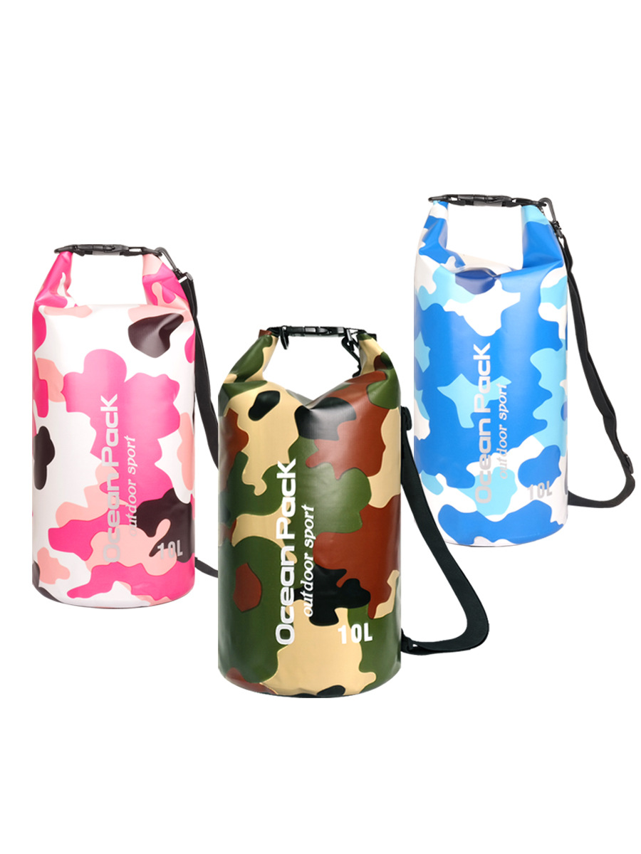 Picture of Origin Source Swimming Bag Camouflage Bag PVC Clip Net Waterproof Barrel Bag Waterproof Bag Beach Drifting Storage Bag