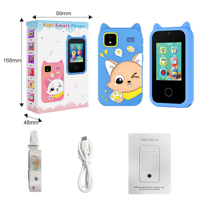Picture of Cross-border new generation children's camera HD dual lens mobile phone touch video game dinosaur silicone case