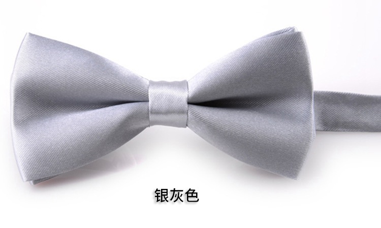Picture of Korean Style Imitation Silk Bow Tie Men's and Children's Fashionable baby Solid Color Bow Tie Bow Tie Kindergarten Primary School Students Bow Tie