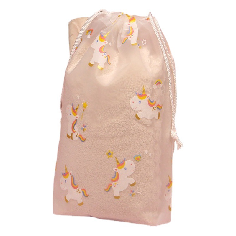 Cartoon Leggings Packaging Bag Underwear Socks Girdle Children's Swimwear Swimwear Frosted Bag Shoes Clothes Bag
