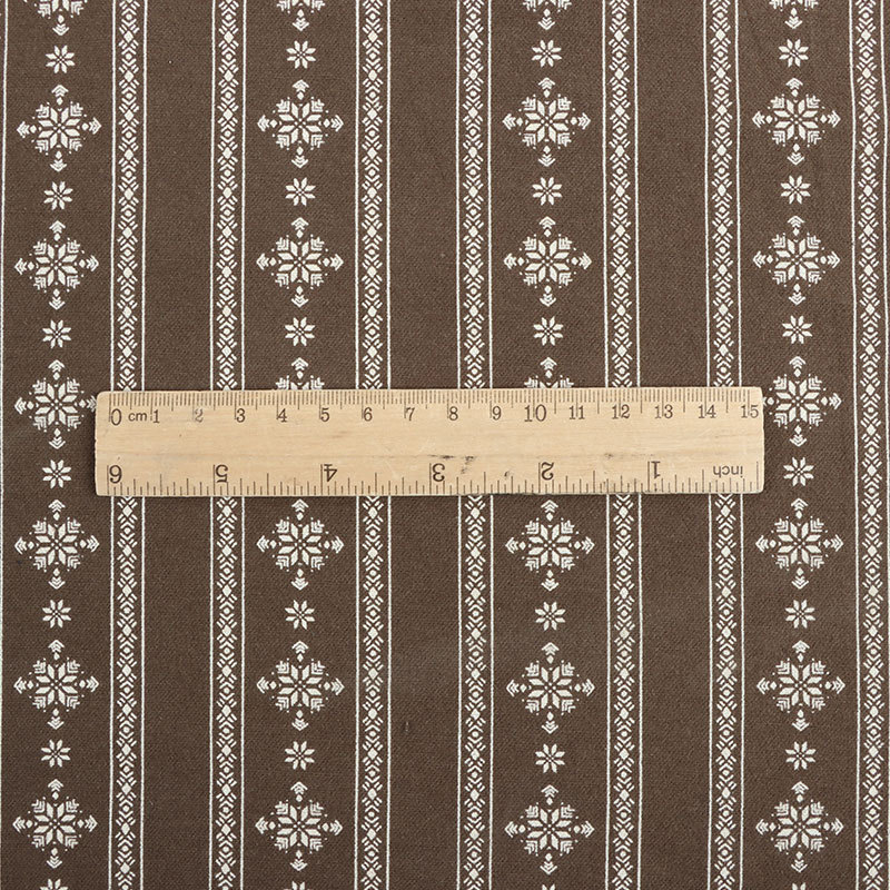 Picture of in stock Cotton Sanding Printing Vintage Lace Floral Fabric Spring and Summer Shirt Fashion Short Sleeve Fabric