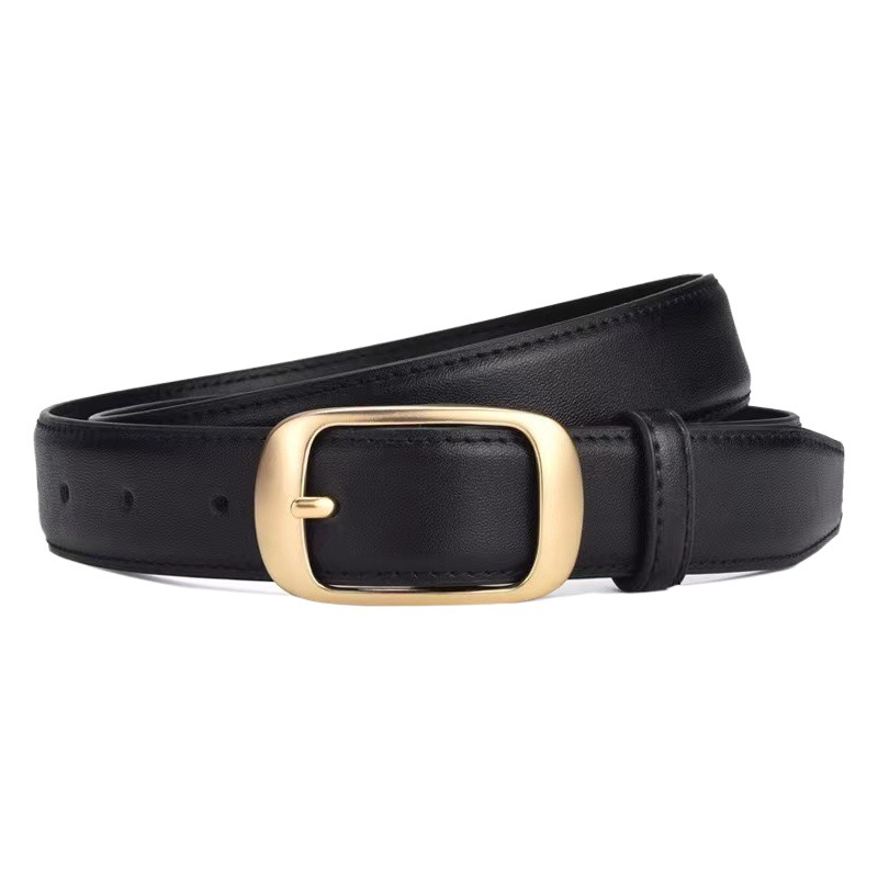 New fashion all-match thin belt women's high-grade porous pin buckle simple suit pants jeans belt wholesale