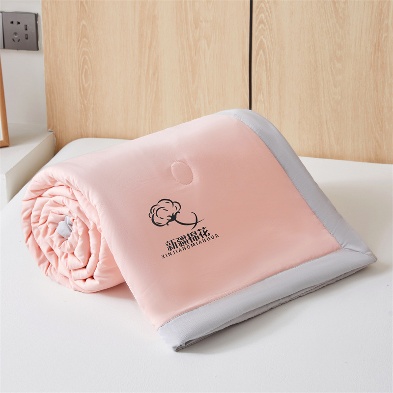Picture of Class A Maternal and Infant Grade Non-printed Summer Quilt Xinjiang Cotton Air-conditioning Quilt Core Machine Washable Summer Cool Quilt Summer Thin Quilt