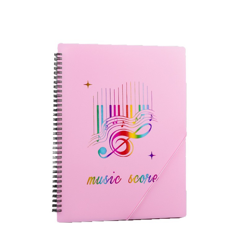 Picture of A4 File Clip Student Music Essential Storage Book Transparent Insert Piano Score Modifiable Piano Folder