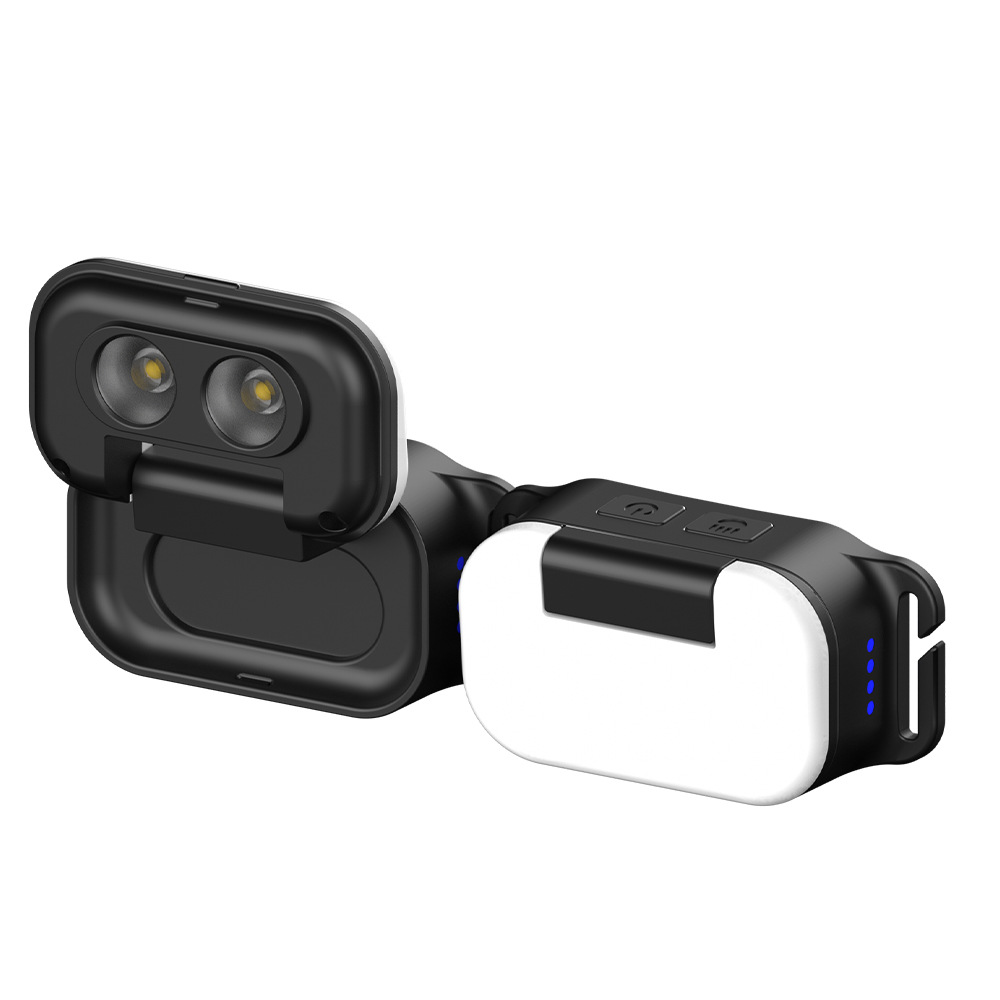 Cross-border electric display strong light headlight 180 buckle adjustment floodlight headlight waterproof spotlight maintenance work headlight