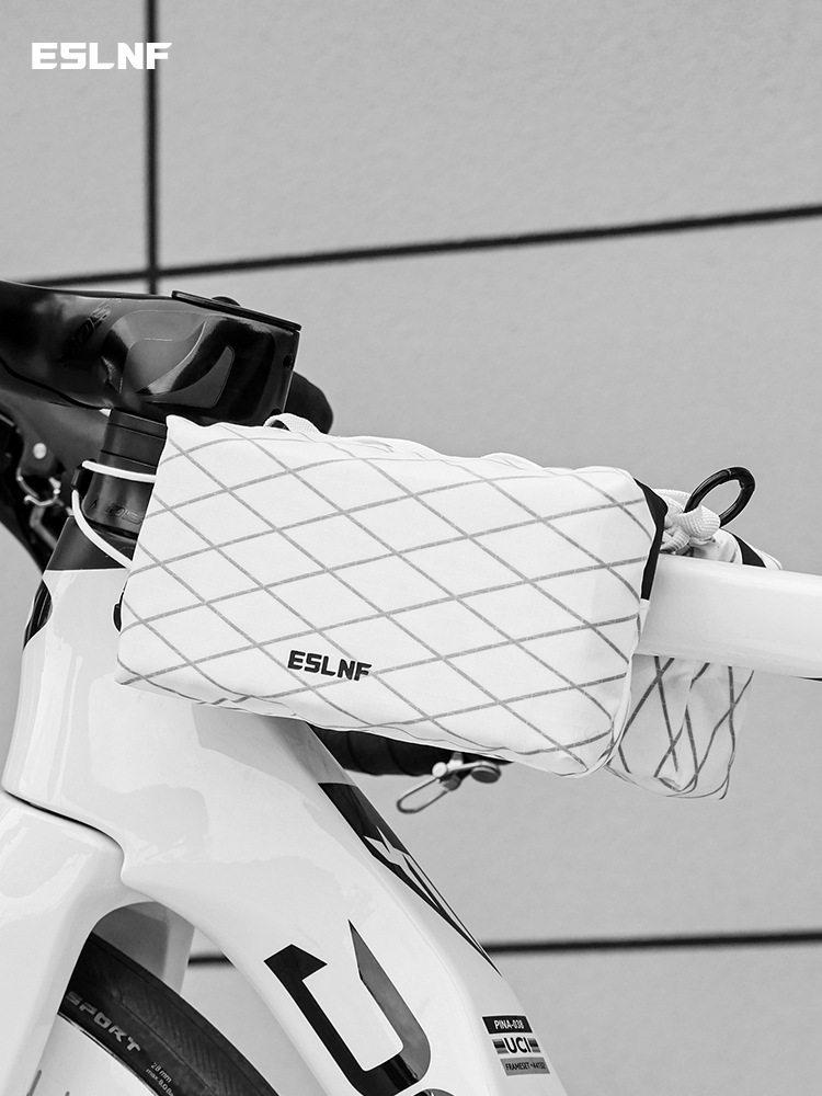 Eslnf Bicycle Bag Cycling Bag Front Beam Saddle Bag Large Capacity Mountain Road Bike Tube Bag Cycling Equipment